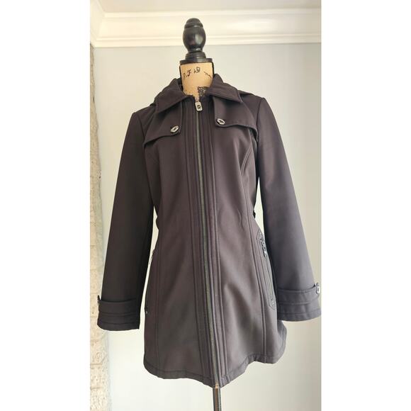 Michael Kors Coat Jacket Zipper Pockets Hooded Insulated Women Sz M - Picture 7 of 10